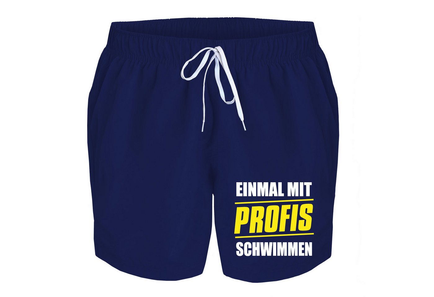 deinshirt Badehose Schwimmshorts einmal mit Profis schwimmen Integrierter Netz-Slip, aufgesetzte Gesäßtasche mit Klettverschluss deinshirt Badehose Schwimmshorts einmal mit Profis schwimmen Integrierter Netz-Slip, aufgesetzte Gesäßtasche mit Klettverschluss von deinshirt