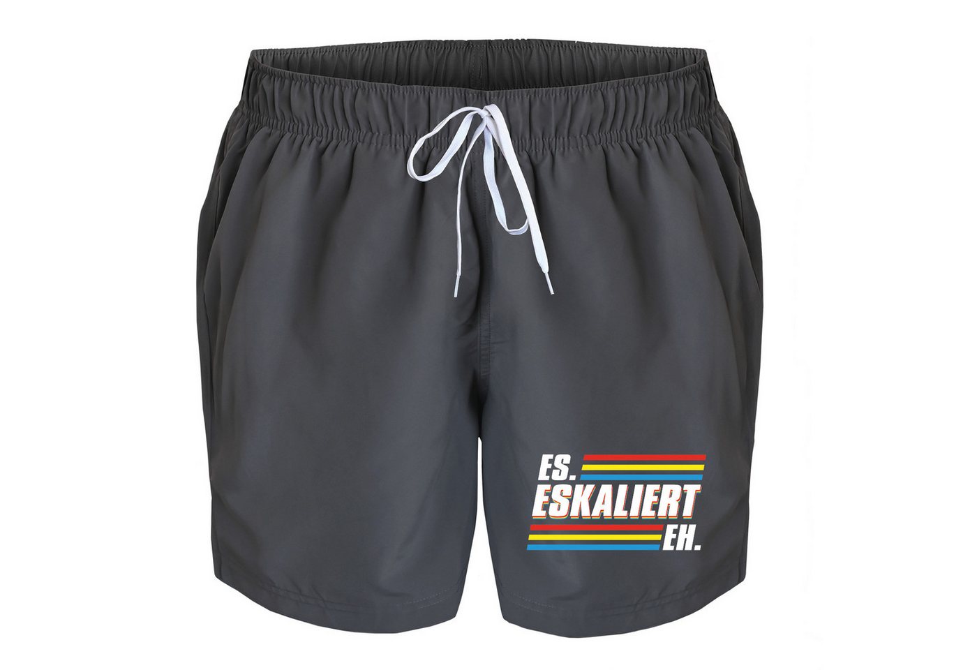 deinshirt Badehose Schwimmshorts es eskaliert eh Integrierter Netz-Slip, aufgesetzte Gesäßtasche mit Klettverschluss deinshirt Badehose Schwimmshorts es eskaliert eh Integrierter Netz-Slip, aufgesetzte Gesäßtasche mit Klettverschluss von deinshirt