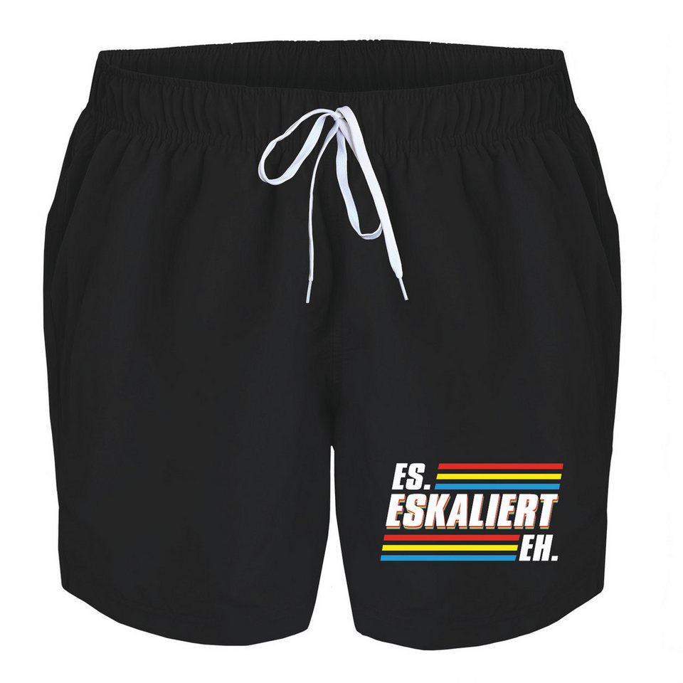 deinshirt Badehose Schwimmshorts es eskaliert eh Integrierter Netz-Slip, aufgesetzte Gesäßtasche mit Klettverschluss deinshirt Badehose Schwimmshorts es eskaliert eh Integrierter Netz-Slip, aufgesetzte Gesäßtasche mit Klettverschluss von deinshirt