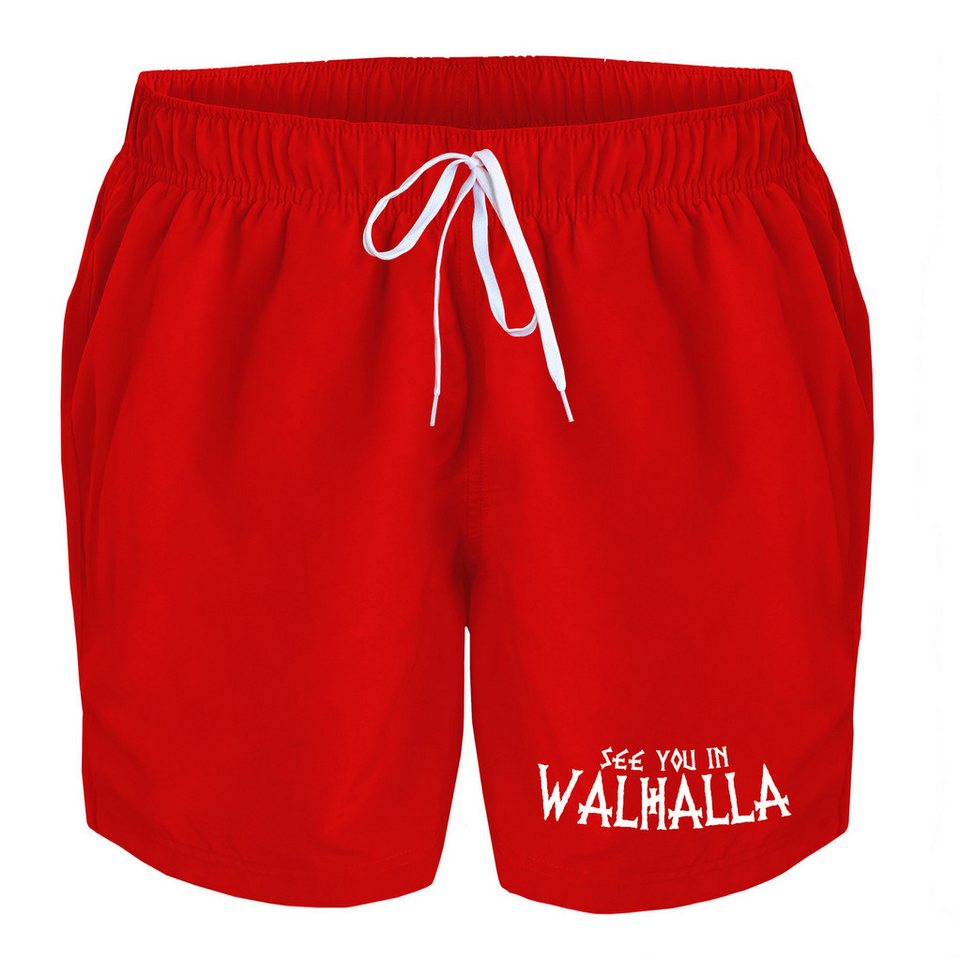 deinshirt Badehose Schwimmshorts see you in Walhalla Integrierter Netz-Slip, aufgesetzte Gesäßtasche mit Klettverschluss deinshirt Badehose Schwimmshorts see you in Walhalla Integrierter Netz-Slip, aufgesetzte Gesäßtasche mit Klettverschluss von deinshirt