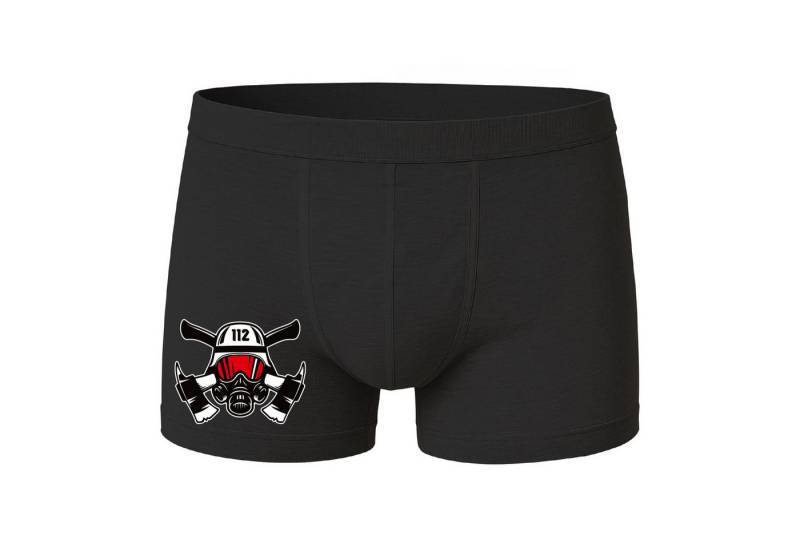 deinshirt Boxershorts Boxershorts 112 Feuerwehrmann mit Motiv bedruckt von deinshirt