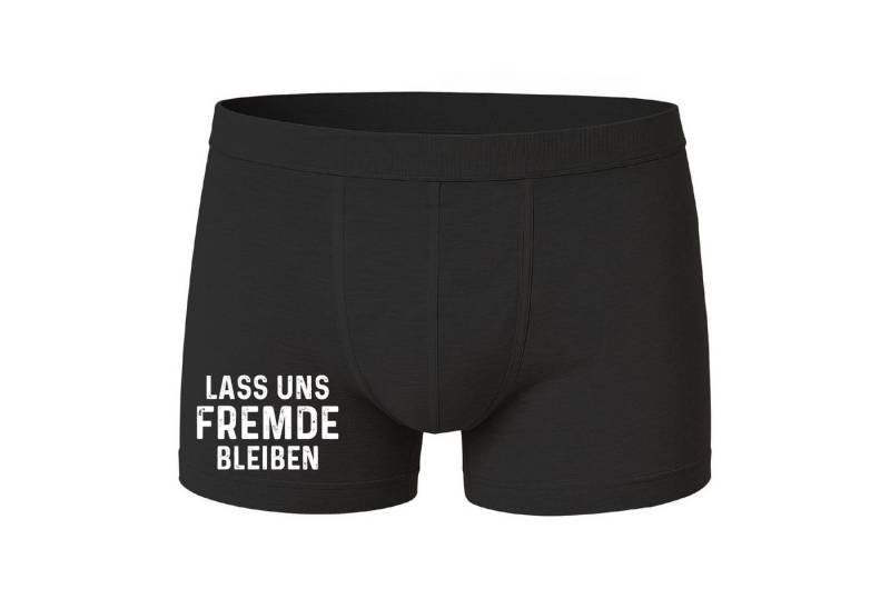 deinshirt Boxershorts Boxershorts Lass uns Fremde bleiben mit Motiv bedruckt von deinshirt