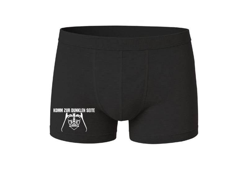 deinshirt Boxershorts Boxershorts komm zur dunklen Seite mit Motiv bedruckt von deinshirt
