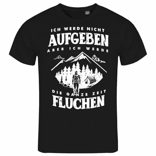 deinshirt - Herren T-Shirt mit Aufdruck Ich werde Nicht aufgeben Aber ich werde die ganze Zeit Fluchen - Humorvoll Statement, Größe:3XL, Farbe:schwarz deinshirt - Herren T-Shirt mit Aufdruck Ich werde Nicht aufgeben Aber ich werde die ganze Zeit Fluchen - Humorvoll Statement, Größe:3XL, Farbe:schwarz von deinshirt