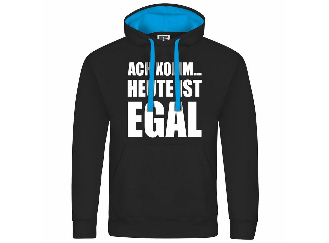 deinshirt Kapuzenpullover Herren Kapuzenpullover Ach komm Heute ist egal Mit Print Motiv, Grafik von deinshirt