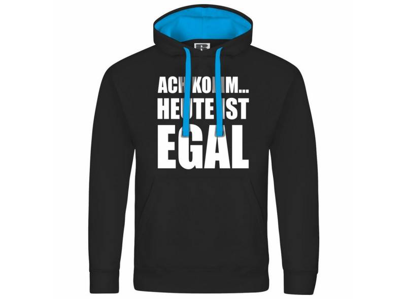 deinshirt Kapuzenpullover Herren Kapuzenpullover Ach komm Heute ist egal Mit Print Motiv, Grafik von deinshirt