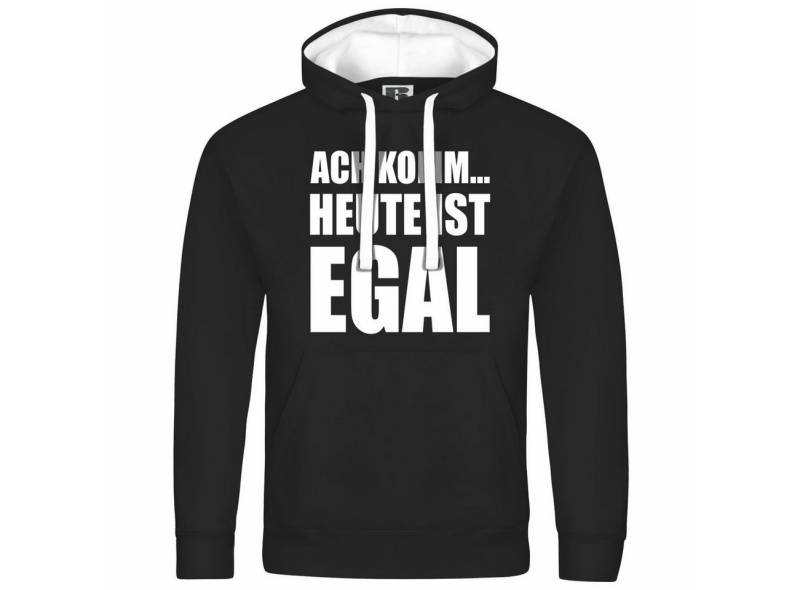 deinshirt Kapuzenpullover Herren Kapuzenpullover Ach komm Heute ist egal Mit Print Motiv, Grafik von deinshirt