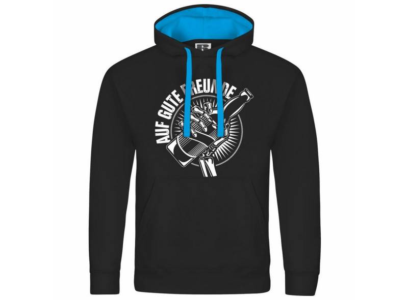 deinshirt Kapuzenpullover Herren Kapuzenpullover Auf gute Freunde Mit Print Motiv, Grafik von deinshirt