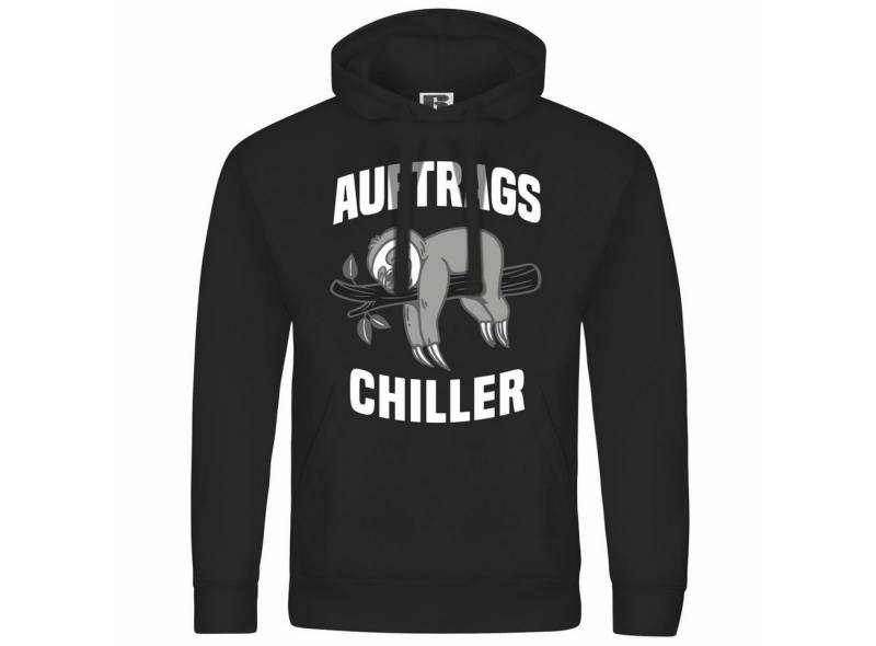 deinshirt Kapuzenpullover Herren Kapuzenpullover Auftrags Chiller Faultier Mit Print Motiv, Grafik von deinshirt