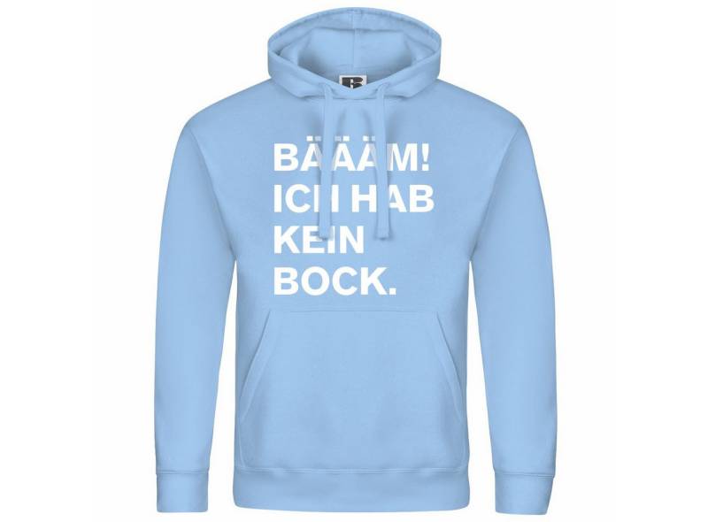 deinshirt Kapuzenpullover Herren Kapuzenpullover BÄÄÄM Ich hab kein bock mehr Mit Print Motiv, Grafik von deinshirt