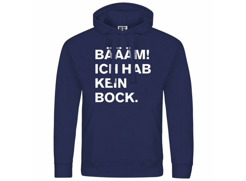 deinshirt Kapuzenpullover Herren Kapuzenpullover BÄÄÄM Ich hab kein bock mehr Mit Print Motiv, Grafik von deinshirt