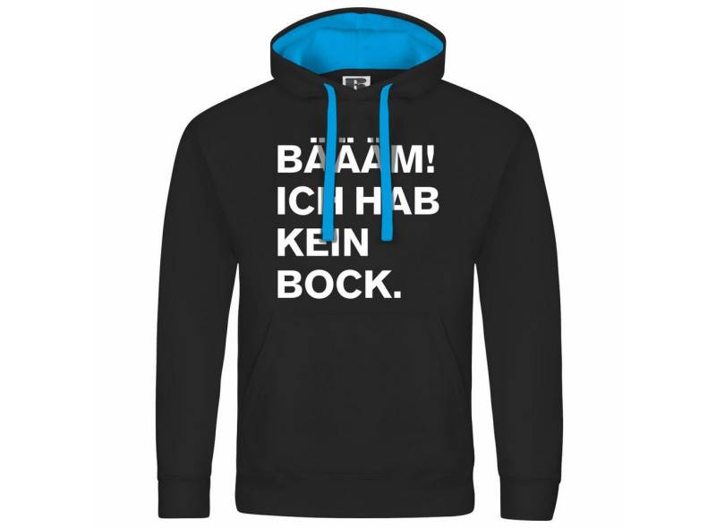 deinshirt Kapuzenpullover Herren Kapuzenpullover BÄÄÄM Ich hab kein bock mehr Mit Print Motiv, Grafik von deinshirt