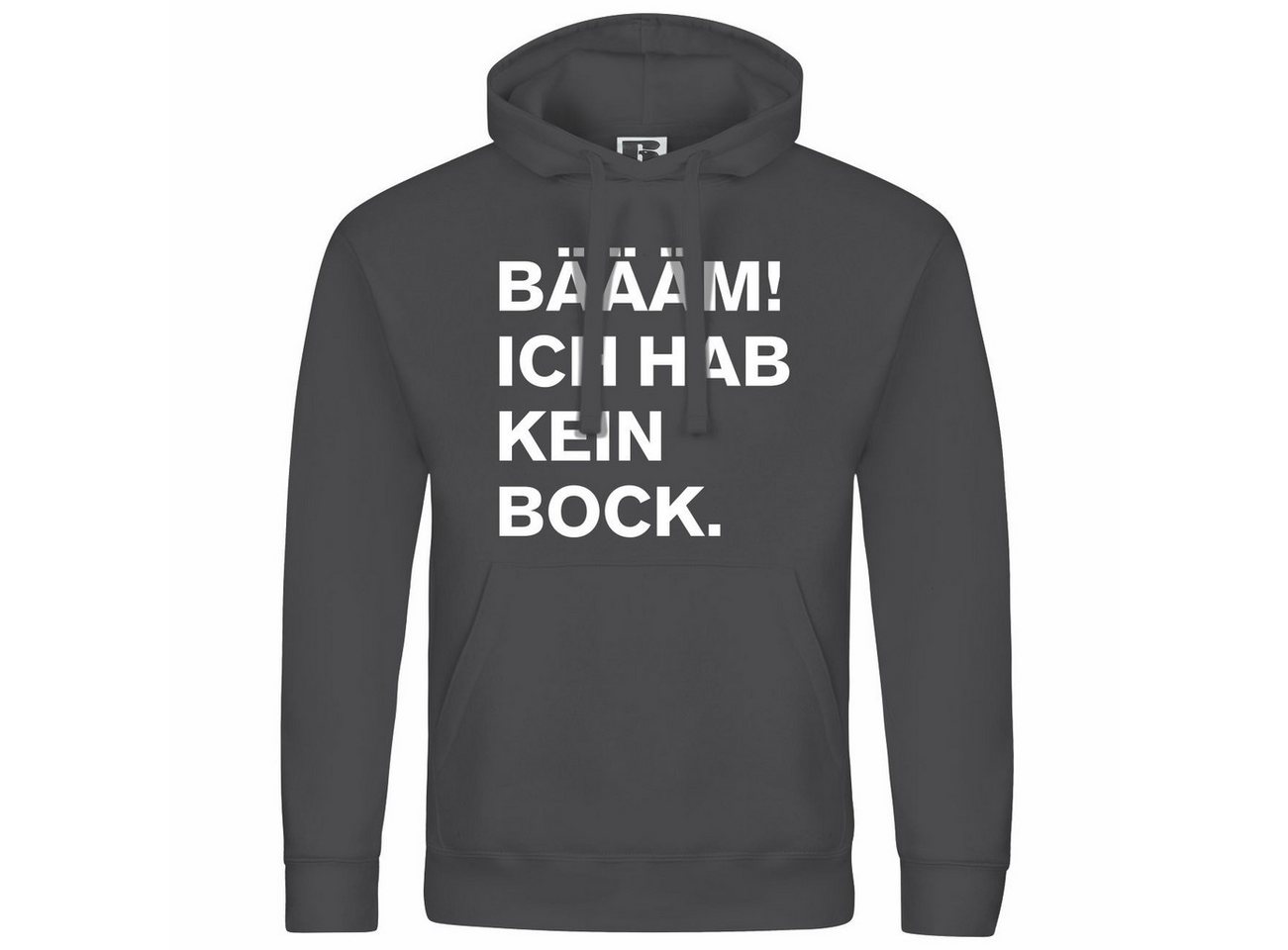deinshirt Kapuzenpullover Herren Kapuzenpullover BÄÄÄM Ich hab kein bock mehr Mit Print Motiv, Grafik von deinshirt