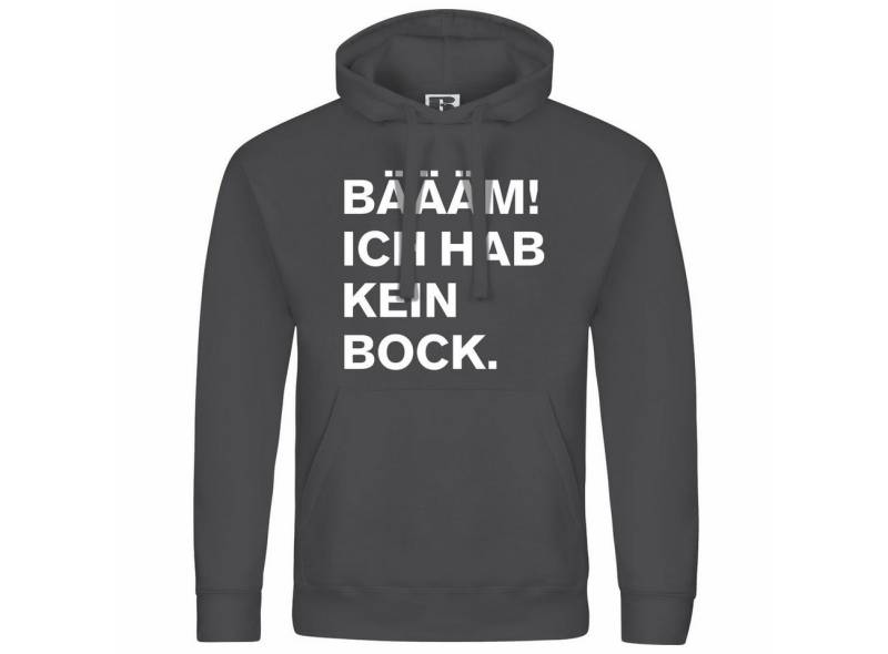 deinshirt Kapuzenpullover Herren Kapuzenpullover BÄÄÄM Ich hab kein bock mehr Mit Print Motiv, Grafik von deinshirt