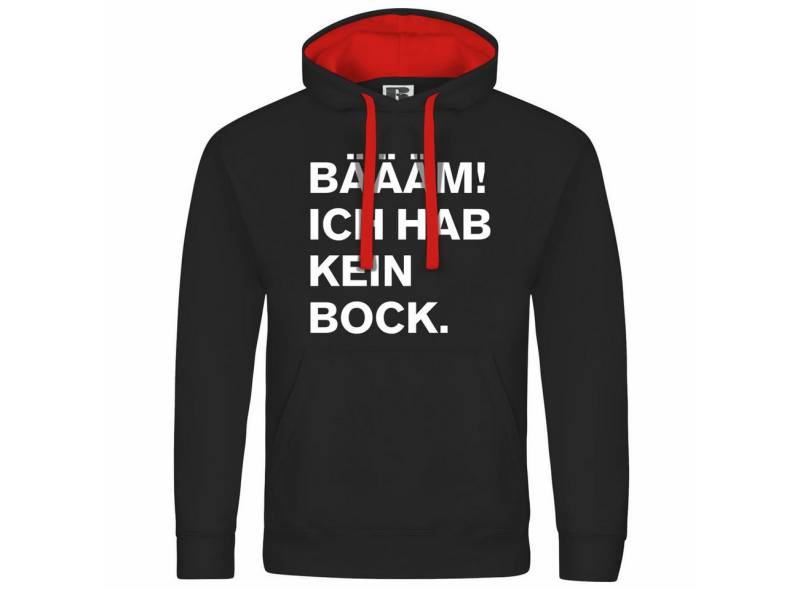 deinshirt Kapuzenpullover Herren Kapuzenpullover BÄÄÄM Ich hab kein bock mehr Mit Print Motiv, Grafik von deinshirt
