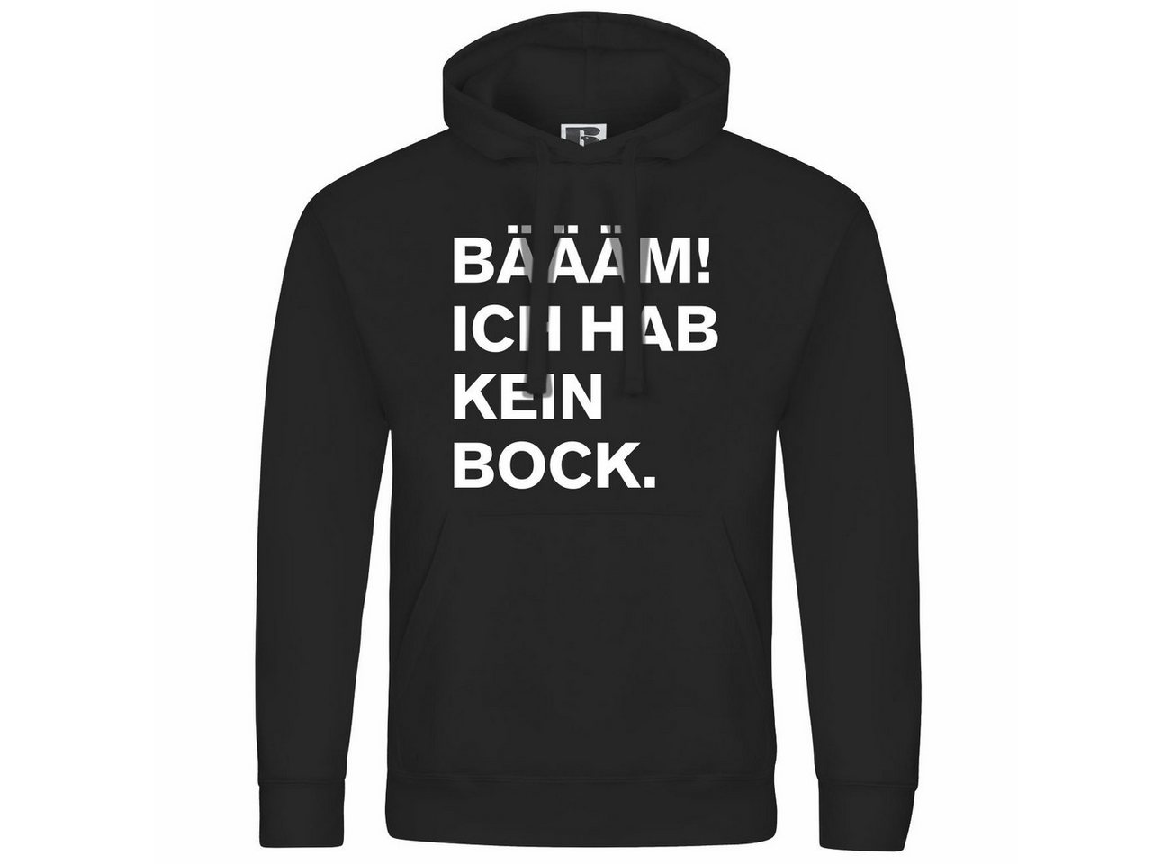 deinshirt Kapuzenpullover Herren Kapuzenpullover BÄÄÄM Ich hab kein bock mehr Mit Print Motiv, Grafik von deinshirt