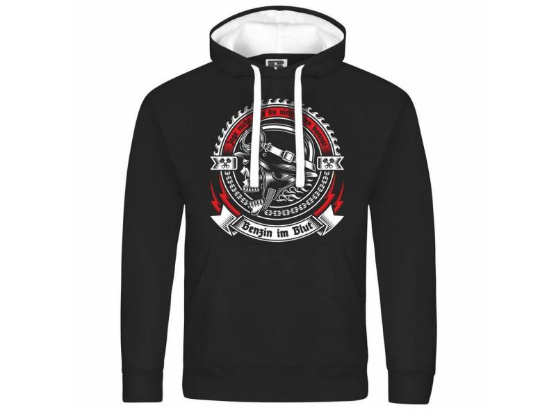 deinshirt Kapuzenpullover Herren Kapuzenpullover Benzin im Blut Mit Print Motiv, Grafik von deinshirt