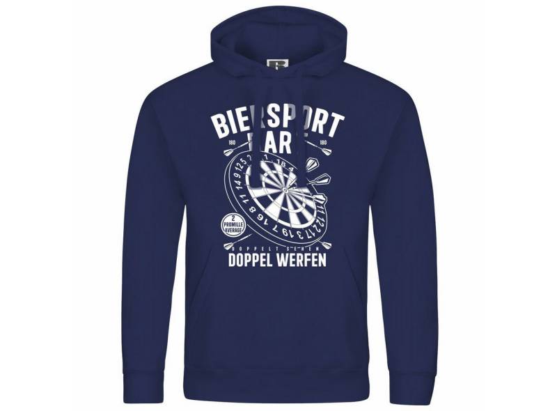 deinshirt Kapuzenpullover Herren Kapuzenpullover Biersport Dart Mit Print Motiv, Grafik von deinshirt