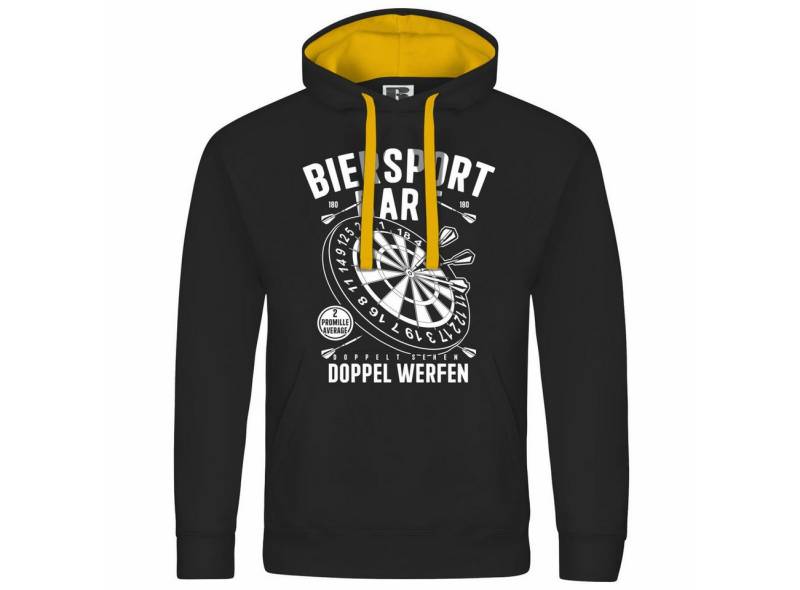 deinshirt Kapuzenpullover Herren Kapuzenpullover Biersport Dart Mit Print Motiv, Grafik von deinshirt