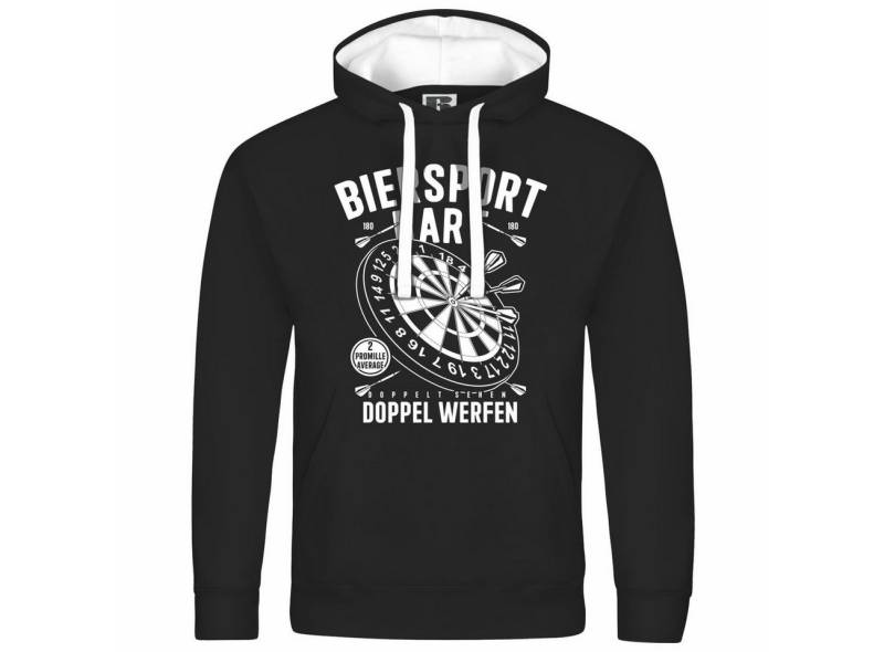 deinshirt Kapuzenpullover Herren Kapuzenpullover Biersport Dart Mit Print Motiv, Grafik von deinshirt