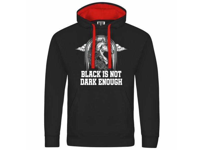 deinshirt Kapuzenpullover Herren Kapuzenpullover Black is not dark enough Mit Print Motiv, Grafik deinshirt Kapuzenpullover Herren Kapuzenpullover Black is not dark enough Mit Print Motiv, Grafik von deinshirt