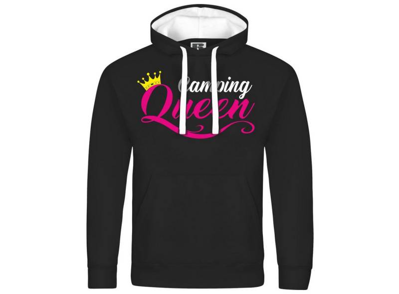 deinshirt Kapuzenpullover Herren Kapuzenpullover Camping Queen Mit Print Motiv, Grafik von deinshirt