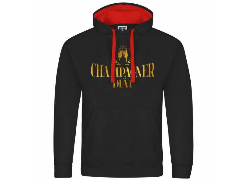deinshirt Kapuzenpullover Herren Kapuzenpullover Champagner Diät Mit Print Motiv, Grafik deinshirt Kapuzenpullover Herren Kapuzenpullover Champagner Diät Mit Print Motiv, Grafik von deinshirt