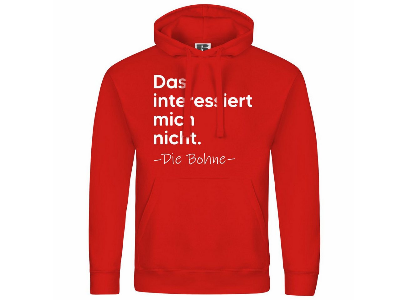 deinshirt Kapuzenpullover Herren Kapuzenpullover Das interessiert mich nicht. DIE BOHNE Mit Print Motiv, Grafik deinshirt Kapuzenpullover Herren Kapuzenpullover Das interessiert mich nicht. DIE BOHNE Mit Print Motiv, Grafik von deinshirt