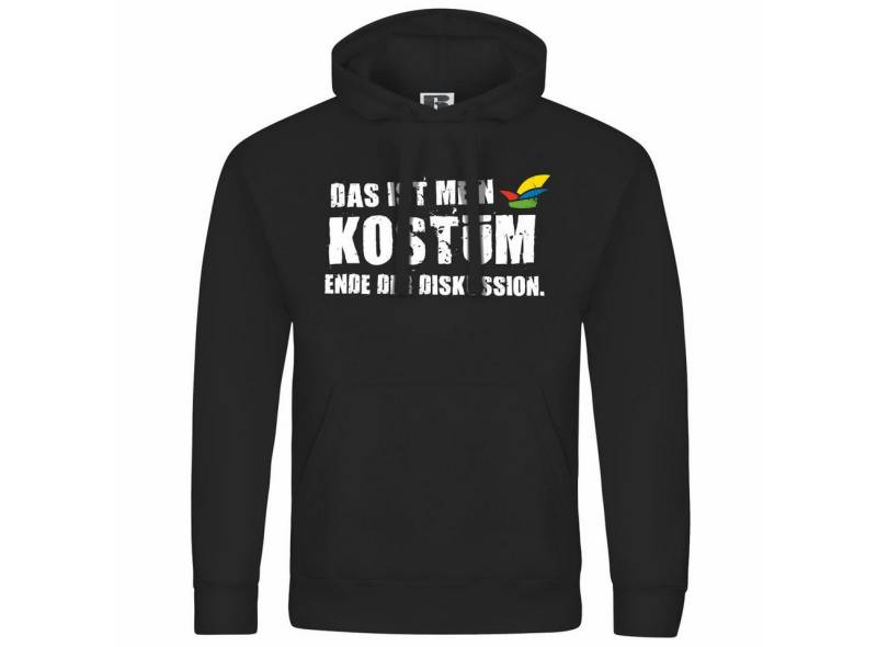 deinshirt Kapuzenpullover Herren Kapuzenpullover Das ist mein KOSTÜM Ende der Diskussion Mit Print Motiv, Grafik von deinshirt