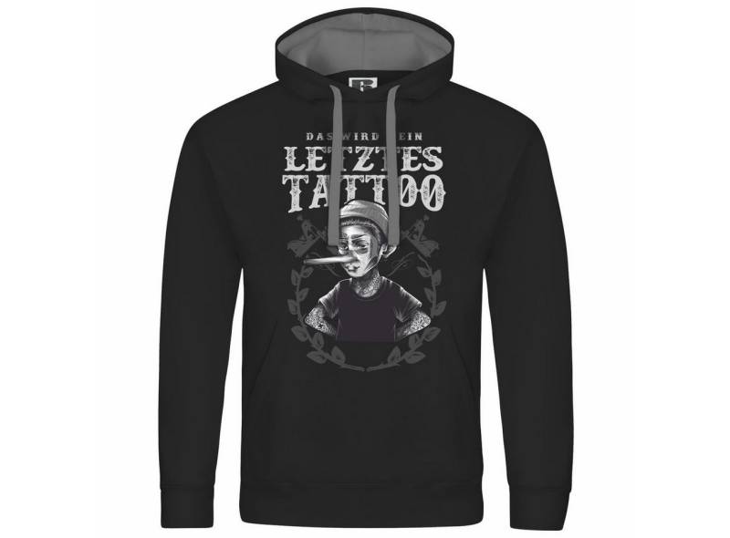 deinshirt Kapuzenpullover Herren Kapuzenpullover Das wird mein letztes Tattoo Mit Print Motiv, Grafik von deinshirt