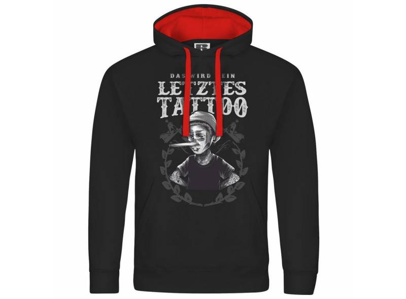deinshirt Kapuzenpullover Herren Kapuzenpullover Das wird mein letztes Tattoo Mit Print Motiv, Grafik von deinshirt
