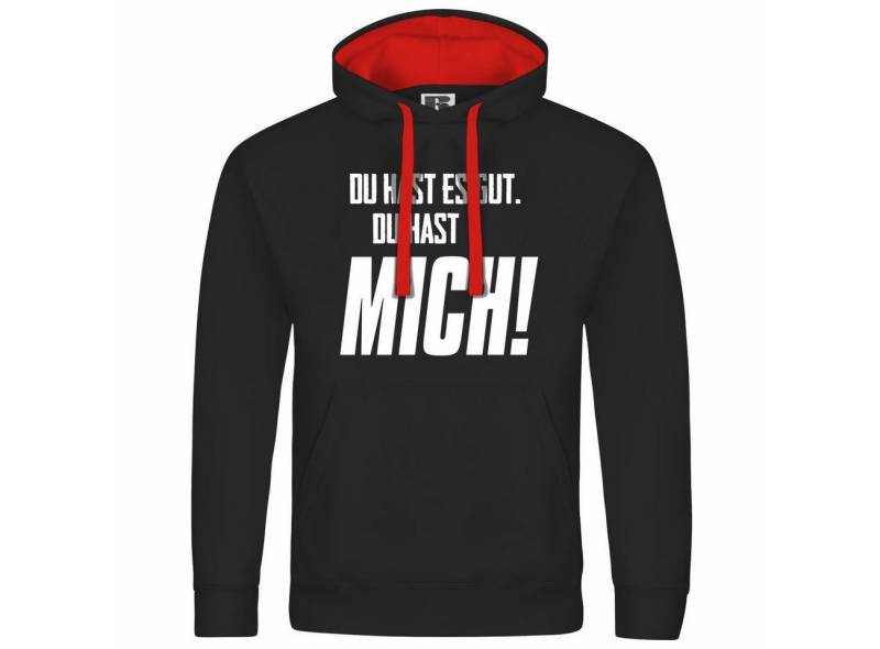 deinshirt Kapuzenpullover Herren Kapuzenpullover Du hast es gut du hast mich Mit Print Motiv, Grafik deinshirt Kapuzenpullover Herren Kapuzenpullover Du hast es gut du hast mich Mit Print Motiv, Grafik von deinshirt