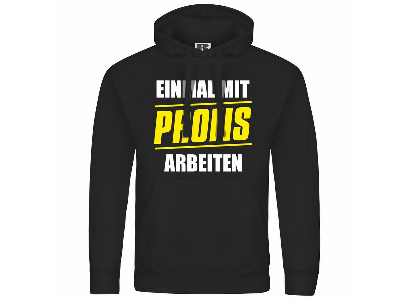 deinshirt Kapuzenpullover Herren Kapuzenpullover Einmal mit Profis arbeiten Mit Print Motiv, Grafik von deinshirt