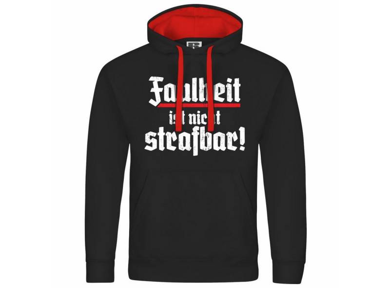 deinshirt Kapuzenpullover Herren Kapuzenpullover Faulheit ist nicht strafbar Mit Print Motiv, Grafik von deinshirt