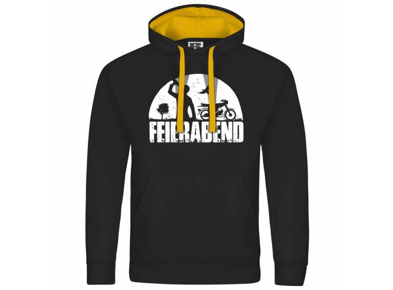 deinshirt Kapuzenpullover Herren Kapuzenpullover Feierabend Simson Mit Print Motiv, Grafik von deinshirt