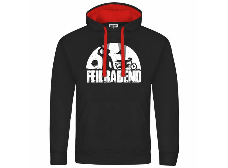 deinshirt Kapuzenpullover Herren Kapuzenpullover Feierabend Simson Mit Print Motiv, Grafik von deinshirt