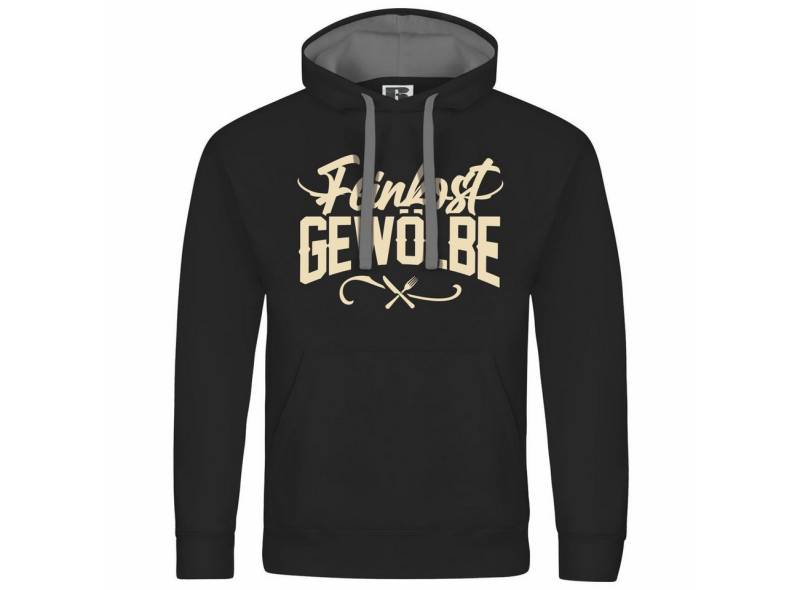 deinshirt Kapuzenpullover Herren Kapuzenpullover Feinkostgewölbe Mit Print Motiv, Grafik von deinshirt