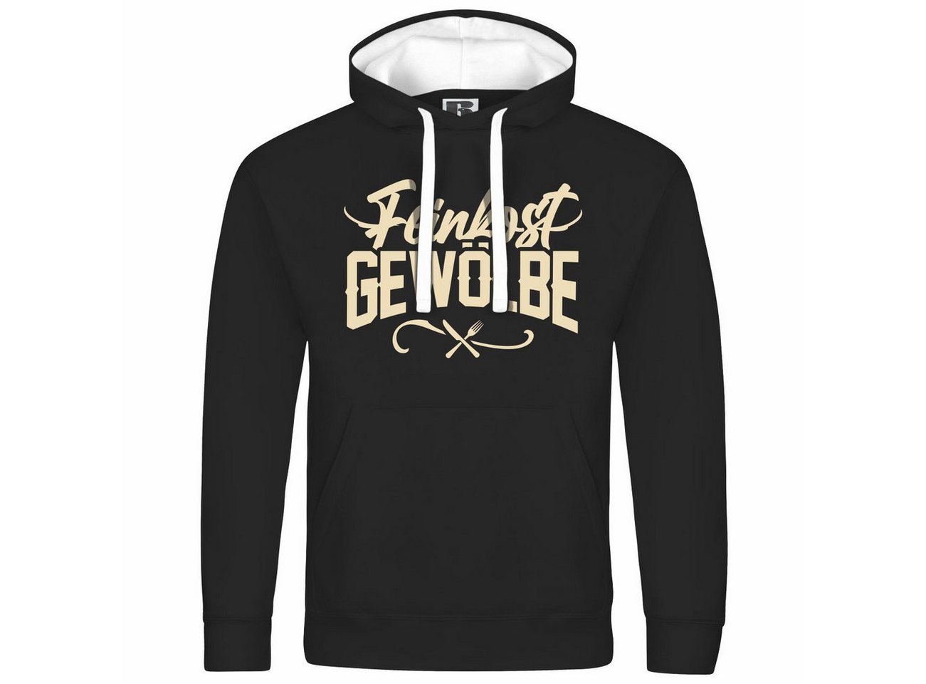 deinshirt Kapuzenpullover Herren Kapuzenpullover Feinkostgewölbe Mit Print Motiv, Grafik von deinshirt