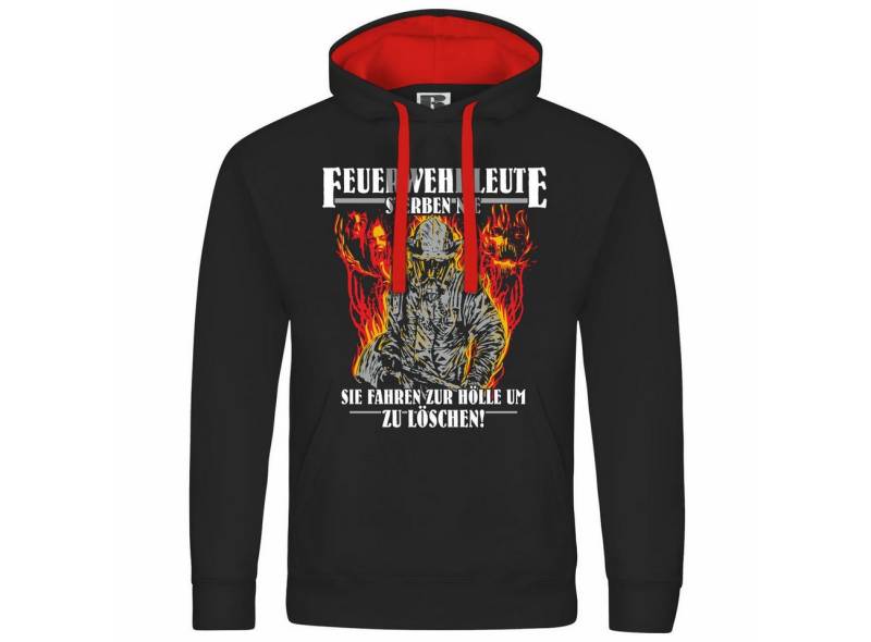 deinshirt Kapuzenpullover Herren Kapuzenpullover Feuerwehrleute sterben nie Mit Print Motiv, Grafik von deinshirt