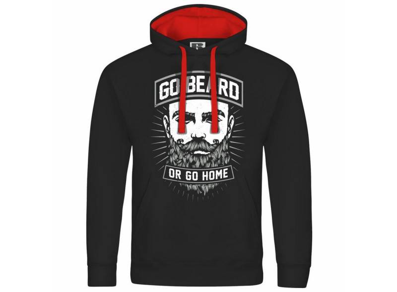 deinshirt Kapuzenpullover Herren Kapuzenpullover Go beard or go home Mit Print Motiv, Grafik deinshirt Kapuzenpullover Herren Kapuzenpullover Go beard or go home Mit Print Motiv, Grafik von deinshirt