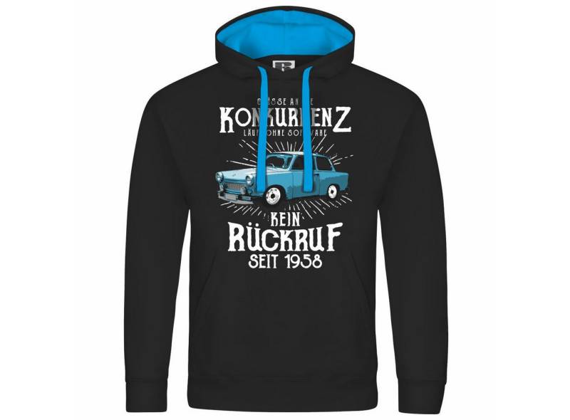 deinshirt Kapuzenpullover Herren Kapuzenpullover Grüße an die Konkurrenz Mit Print Motiv, Grafik von deinshirt