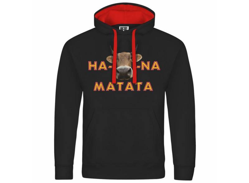 deinshirt Kapuzenpullover Herren Kapuzenpullover Ha KUHna Matata Mit Print Motiv, Grafik von deinshirt