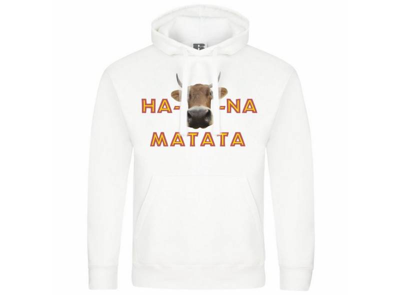 deinshirt Kapuzenpullover Herren Kapuzenpullover Ha KUHna Matata Mit Print Motiv von deinshirt