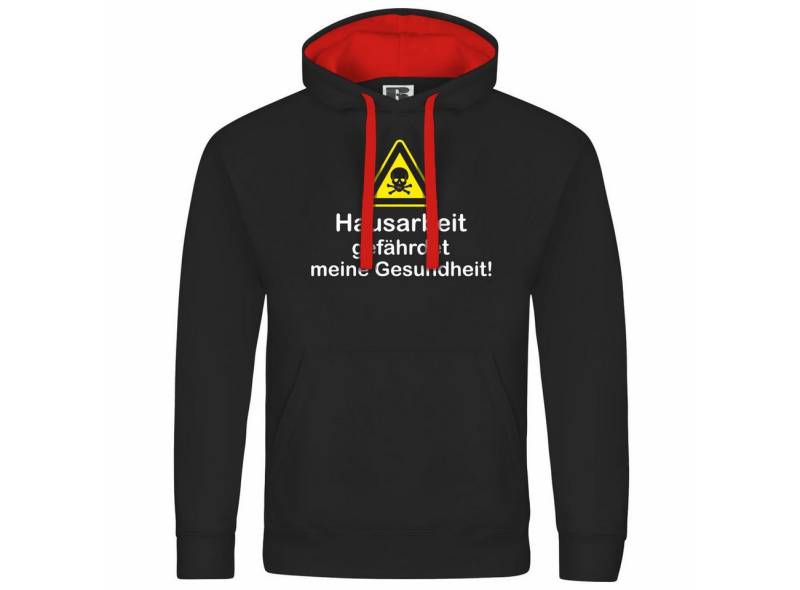 deinshirt Kapuzenpullover Herren Kapuzenpullover Hausarbeit gefährdet meine Gesundheit Mit Print Motiv, Grafik von deinshirt
