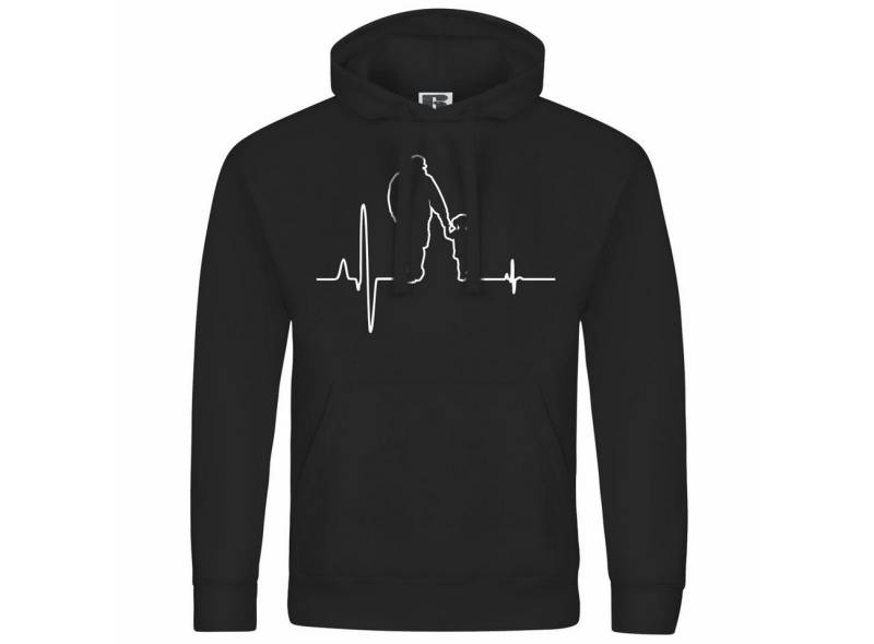 deinshirt Kapuzenpullover Herren Kapuzenpullover Herzschlag Vater und Tochter Mit Print Motiv, Grafik von deinshirt