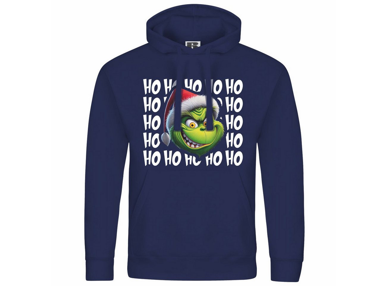 deinshirt Kapuzenpullover Herren Kapuzenpullover Ho Ho Ho Grinch Mit Print Motiv, Grafik von deinshirt