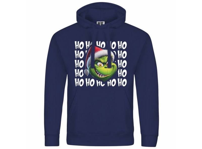 deinshirt Kapuzenpullover Herren Kapuzenpullover Ho Ho Ho Grinch Mit Print Motiv, Grafik von deinshirt