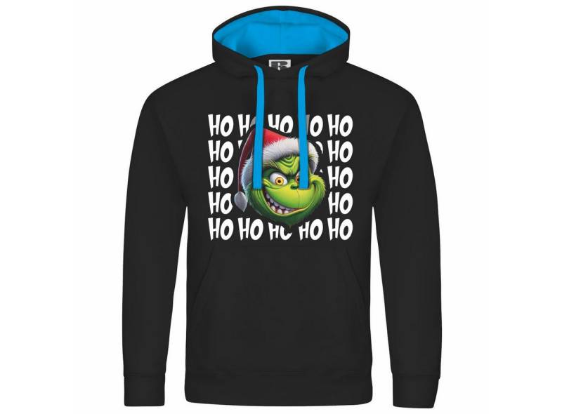deinshirt Kapuzenpullover Herren Kapuzenpullover Ho Ho Ho Grinch Mit Print Motiv, Grafik von deinshirt