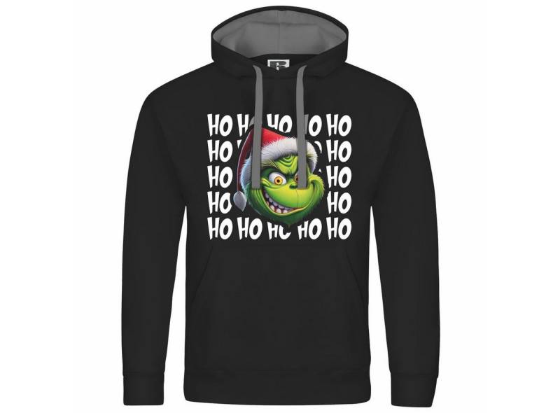 deinshirt Kapuzenpullover Herren Kapuzenpullover Ho Ho Ho Grinch Mit Print Motiv, Grafik von deinshirt