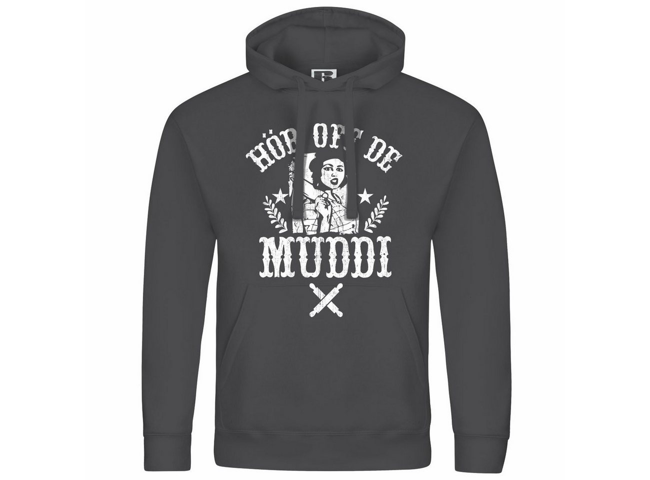 deinshirt Kapuzenpullover Herren Kapuzenpullover Hör off de Muddi Mit Print Motiv, Grafik von deinshirt